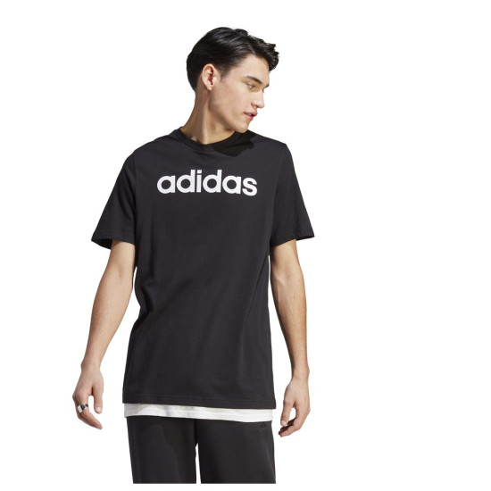 Adidas Ανδρική κοντομάνικη μπλούζα Essentials Single Jersey Linear Embroidered Logo Tee